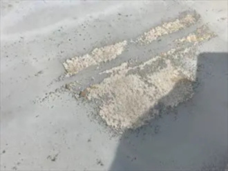 防水層の剥がれ